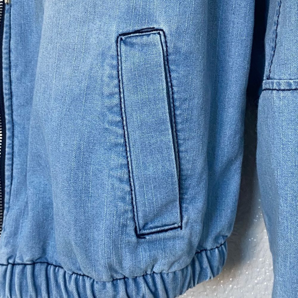 Ashley Vintage Charm Cropped Denim Jacket, Size S - Picture 3 of 6